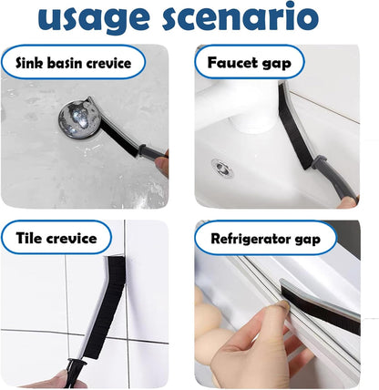 Betanull Crevice Cleaning Brush Set, Multi Purpose Hard Bristle Brushes for Deep Cleaning Gap, Kitchen, Bathroom, Grout, Sink, Corners, Tight Spaces, Bottle, Cup, Blender & More