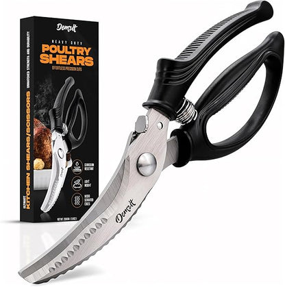 Poultry Shears, Kitchen Scissors for Food With Safety Lock, Kitchen Shears for Food, Meat Scissors, Bone Cutter, Chicken Cutter