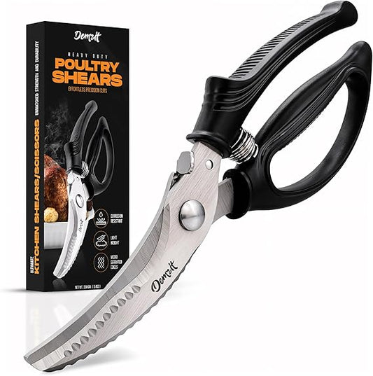 Poultry Shears, Kitchen Scissors for Food With Safety Lock, Kitchen Shears for Food, Meat Scissors, Bone Cutter, Chicken Cutter
