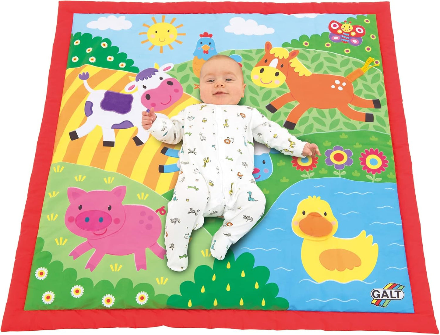 Galt Toys, Large Playmat - Farm, Baby Play Mat, Ages 0 Months Plus