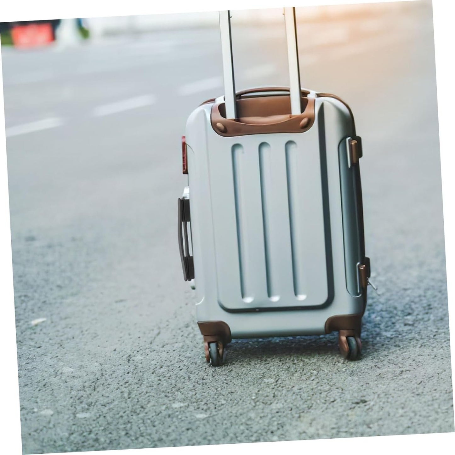 PartyKindom 2pcs Stylish Plastic Luggage Handles with Ergonomic Grip for Comfortable Carrying Durable Replacement Parts for Travel Suitcases and Essentials