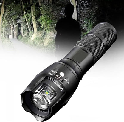 Vitaltac Flashlight, Vitaltac Mini Flashlight Tactical 900000 Lumens, Vitaltac Flashlights High Lumens Rechargeable, Waterproof Zoomable Duty Waterproof Flash Lights for Outdoor Or Emergencies (1)