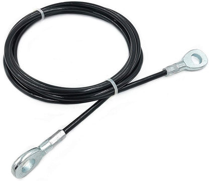 J Bryant Fitness Gym Replacement Cable Fitness Pulley Cable Thick 0.2inch/5mm Heavy Duty Steel Wire Rope for Home Gym Cable Pulley Attachments Machine Accessories (Type-A, 39.3")