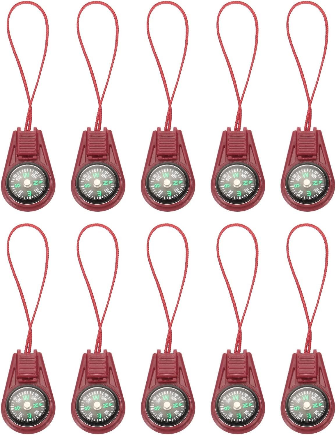 PATIKIL Mini Survival Compass, 25 Pack Button Compass Bulk Kit for Outdoor Hiking Camping Travelling Party Favors