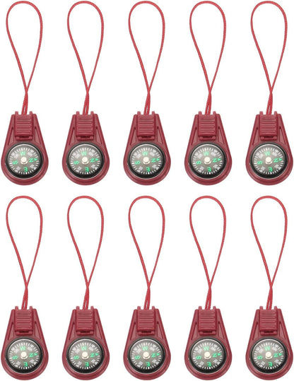 PATIKIL Mini Survival Compass, 25 Pack Button Compass Bulk Kit for Outdoor Hiking Camping Travelling Party Favors