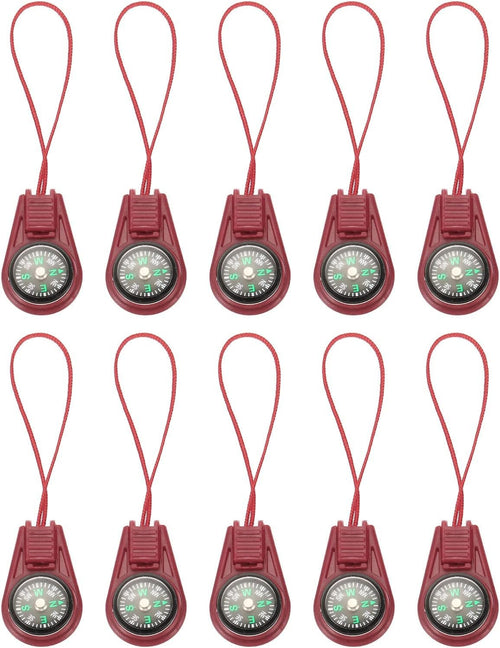 PATIKIL Mini Survival Compass, 25 Pack Button Compass Bulk Kit for Outdoor Hiking Camping Travelling Party Favors