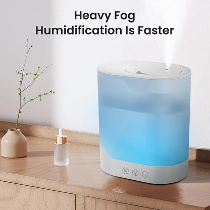 YOGIN Air Humidifier for Bedroom, 3L Top-Fill Cool Mist Humidifier & Essential Oil Diffuser, Ultra-Quiet <24dB, Smart Humidity Control, Up to 40H Runtime