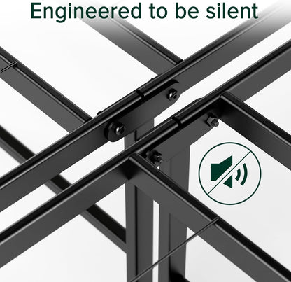 Zinus Full Bed Frame - SmartBase 14 Inch Deluxe Metal Bed Frame with Steel Slat Support - No Box Spring Needed, Tool-Free Assembly, Heavy Duty Platform Bed Frame with Underbed Storage Space, Full Size