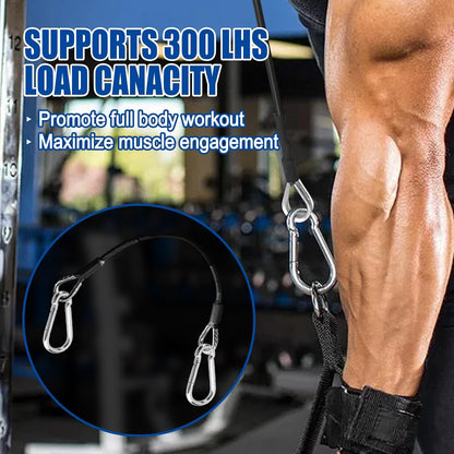 Yuqutum 4 Pcs 10" Gym Extension Cable Compatible with Bowflex Home Gym Accessories, Fit for LAT/Tricep Pull Down and Leg Extensions Machine(2 Pairs)