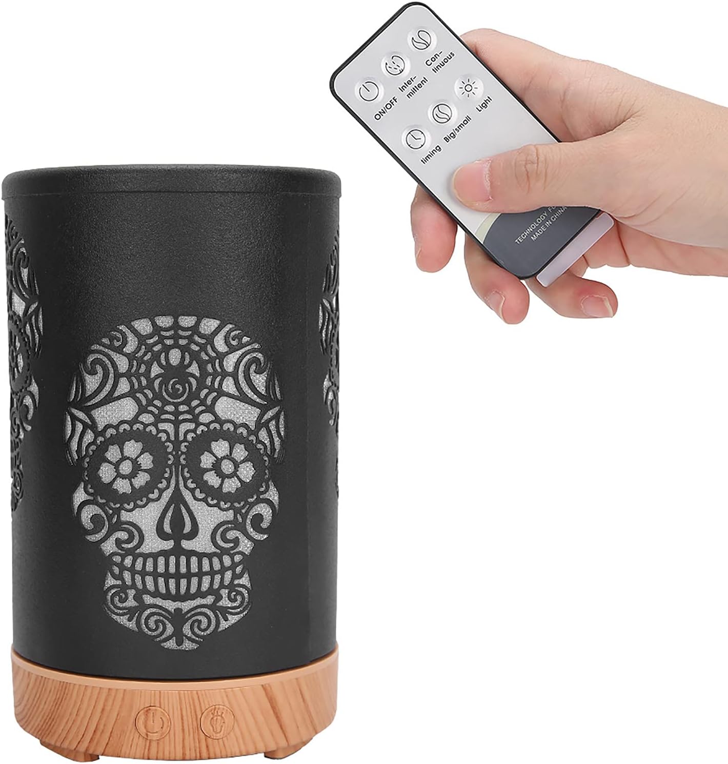 Essential Oil Diffuser Portable Remote Control Aroma Diffuser LED Light Air HumidifierEU Plug