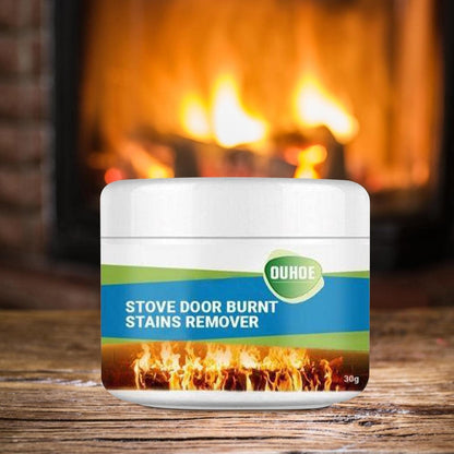 Oven Grease Cleaner - 30g Heavy Duty Oven Stain Cleaner - Cleaning Accessories Oven Stain Cleaner for Barbecue Grates Metal Top Veegap