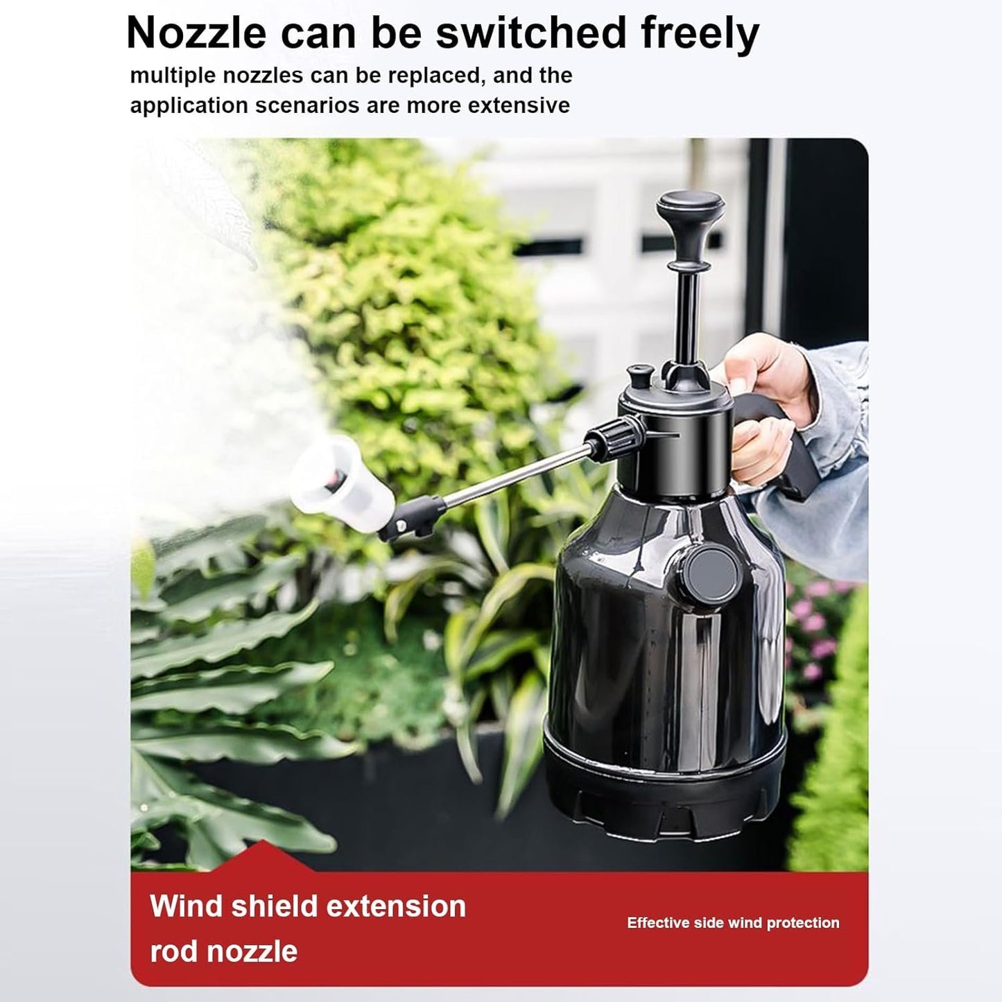 Wash Foam Sprayer, Heavy-Duty Garden Hose Nozzle, Adjustable Watering Sprayer Can, Ideal for Auto Detailing, Winter Vehicle Care, RV Washing, and Outdoor Cleaning Tasks