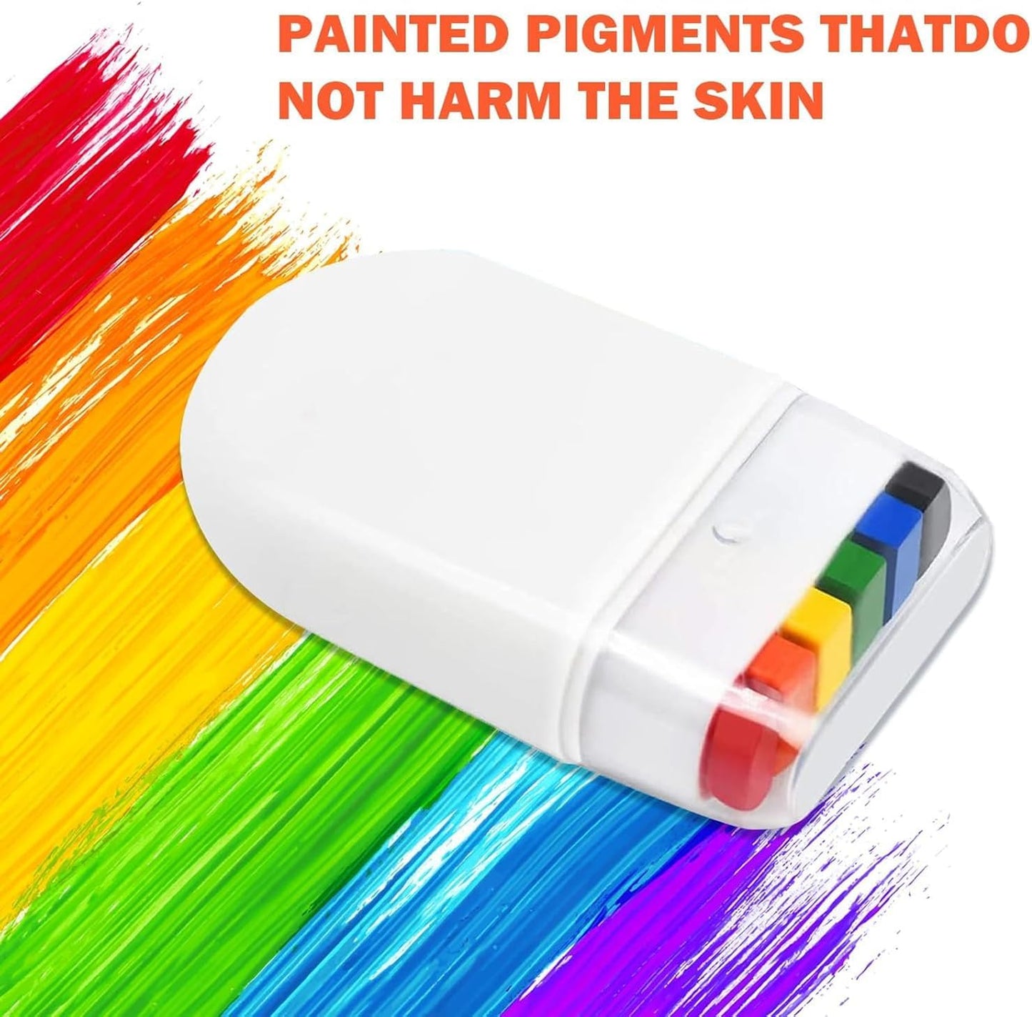 MaNeaz 3 Pieces Makeup Rainbow Face Makeup Pencils Rainbow Pride Makeup for Parties Rainbow Pride Accessories Face Paint LGBT Makeup with Rainbow Flag