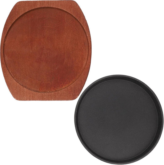 Zerodeko 1pc Round Steak Griddle Plate for Gas Cooktop Korean Grill Burner Bakeware