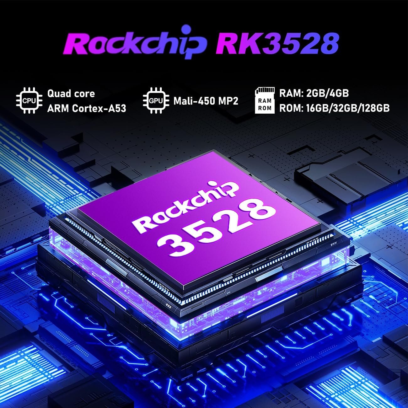 Android 14.0 TV Box, LEFFOT M1 Plus 4K Ultra HD Smart TV Box, 4GB RAM + 128GB ROM, Streaming Device for TV, Support HDR10, Voice Control, 2.4G & 5G WiFi 6, 100M Ethernet, BT 5.4, RK3528 Quad Core A53