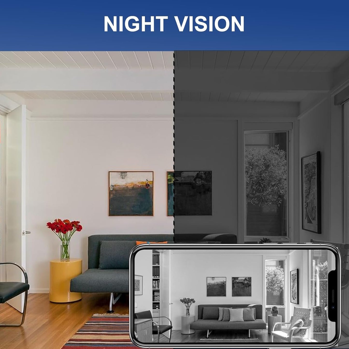 3 Pack Hidden Spy Camera, WiFi Mini HD 1080P Wireless Camera for Home Office Security, Small Nanny Cam with Motion Sensor Night Vision, APP Control Camera for Baby, Pets(Video Only)