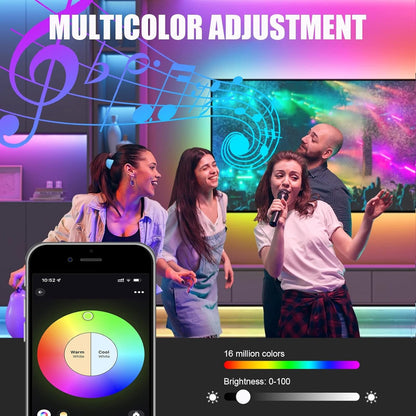 4 Pack Smart Wi-Fi LED Bulbs, E27 Light Bulbs, RGBW Smart LED Light Bulbs with 16 Million Colors, Cool and Warm White Light, Dimmable 2700K to 6500K White Lights