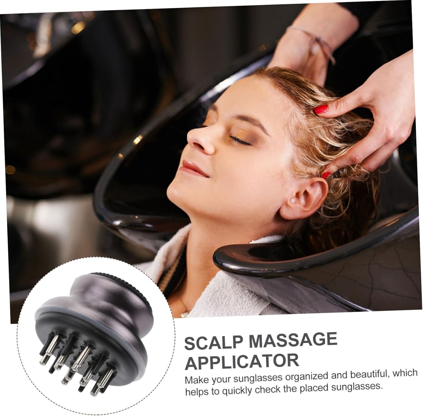 TOVINANNA Scalp Massager Hair Oiling Scalp Massage Brush Scalp Serum Roller Hair Growth Essence Applicator Scalp Care Treatment Brush