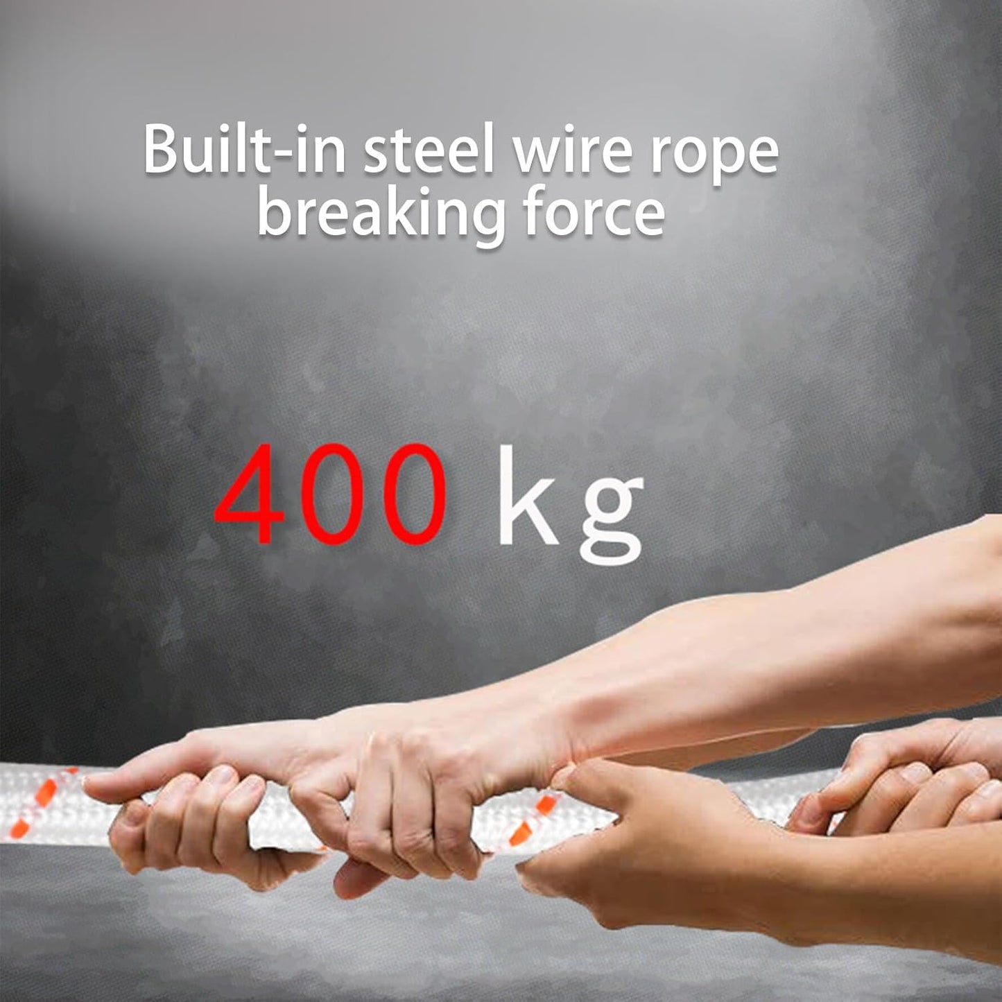 Escape Safety Rope, Steel Wire Core Climbing Cord, Double Hook Design, Portable Rescue Tool, Ideale per Hiking, Campeggio, Costruzione, Outdoor Adventures, Mountaineering, 0,47 inch