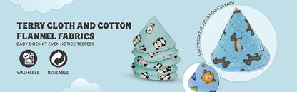 Pee Pee Teepee Panda 5 Pieces Baby boy Pee Shield Babyboy Essentials peepeeeteepee Baby boy Diaper Cover for Boys Teepee Pee Shield Pee Covers