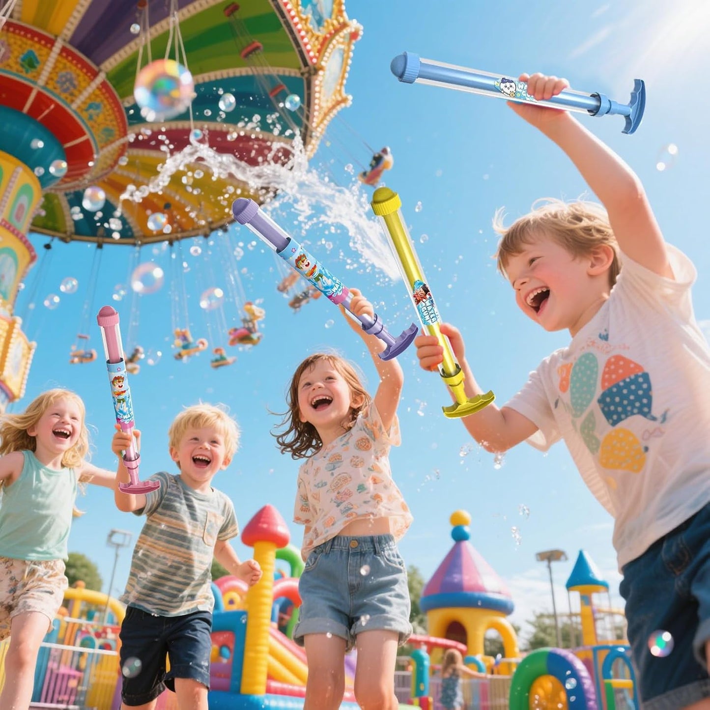 Iouyjiu Water Toy Sprinkler, Lightweight Interactive Spray Fountain, Parent Child Outdoor Play, Fun Cooling Splash Pad for Backyard, Beach, Park, Festival