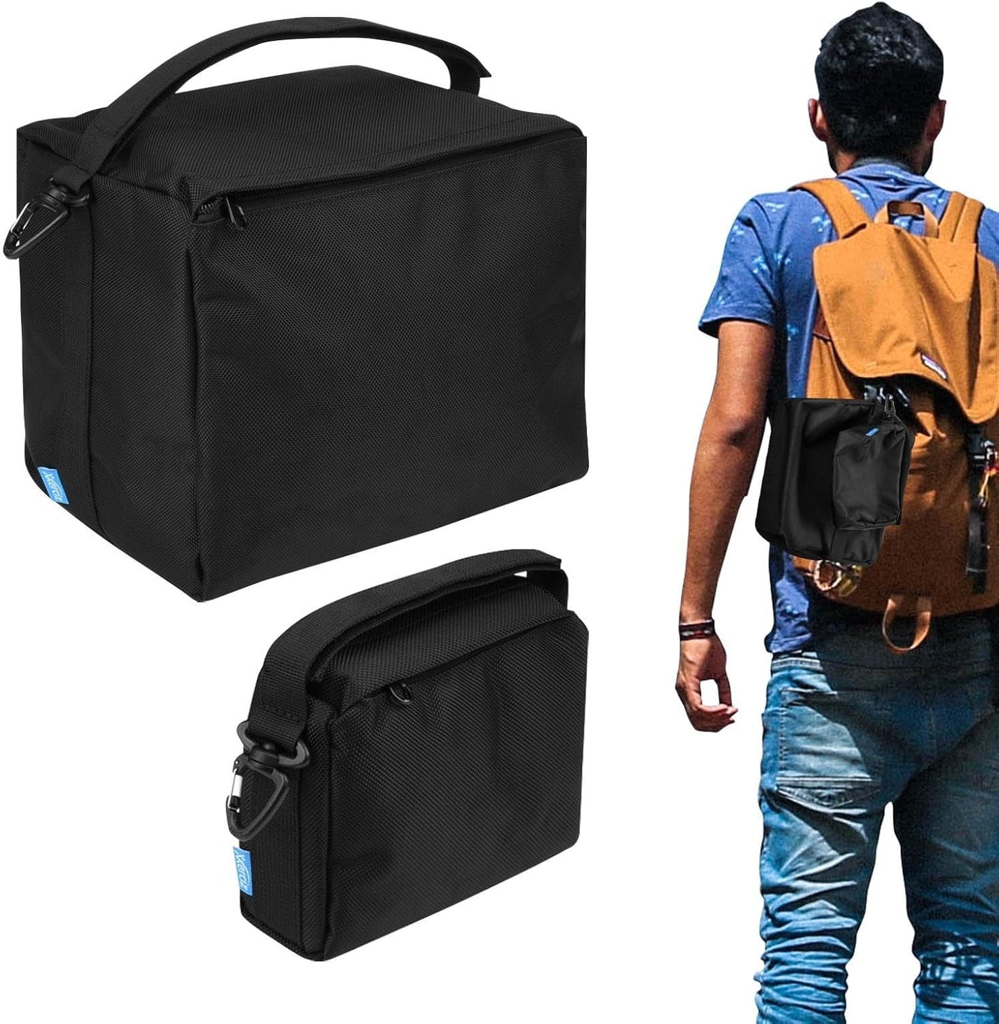 ccuzs Outdoor Gear Bag, Multi-Use Storage Sack, Sand Bag Organizer, Heavy-Duty Handles, Water-Resistant Fabric, Black, Ideal for Camping, Travel, Gym, Hiking, Backpacking