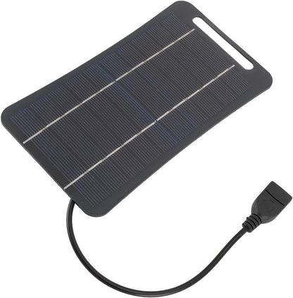 gernie Mini 5V 5W USB Solar Panel Charger for Cell Phone, Small USB Fan, Night Light, Water Pump, High Efficiency Monocrystalline Silicon
