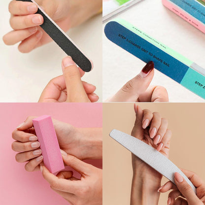 TONOKAILS Nail Care Tool Kit, 14 Pcs Nail File Set Buffer Block Sponge Polished, Cuticle Nipper and Pusher for Dead Skin Nail Brush Nail Tools Nail Trimming Manicure Tools