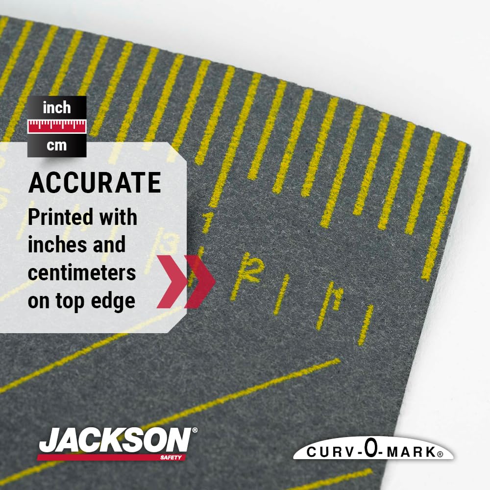 Jackson Safety 14766 Curv-O-Mark Wrap-A-Round Ruler, X-Large, Grey, Tube Diameter 4" to 12"