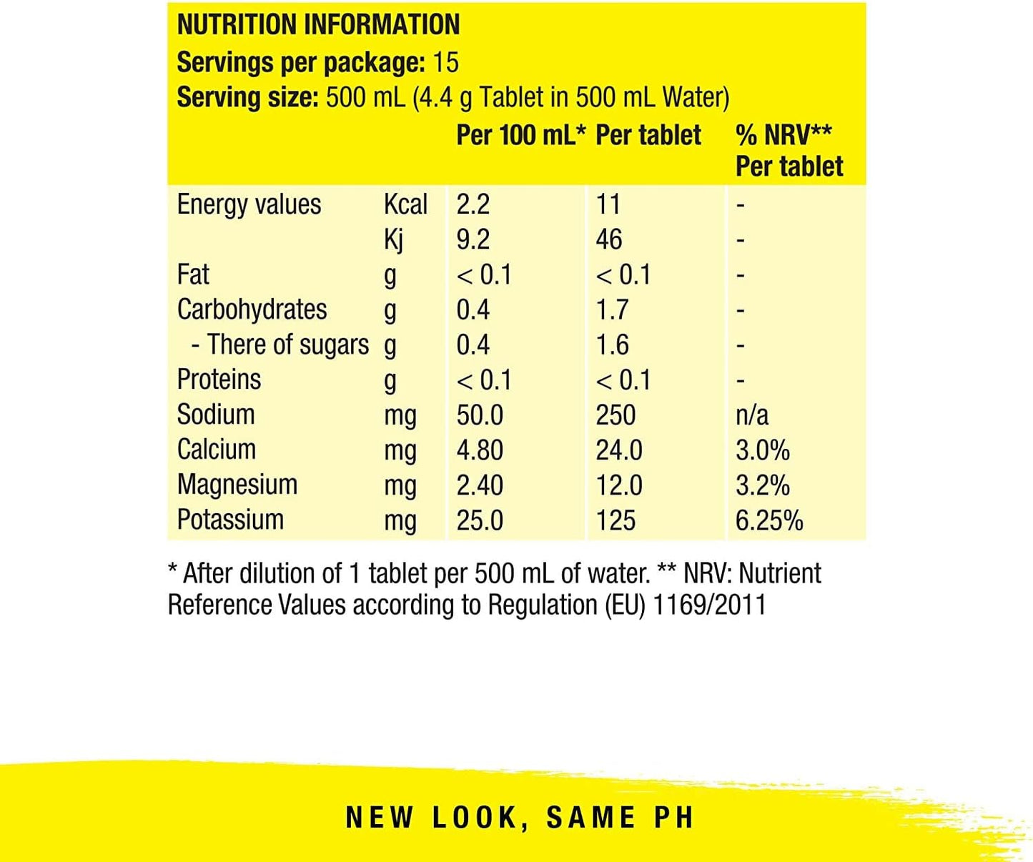 Precision Hydration Electrolyte Drink - Multi Strength Effervescent Hydration Tablets (1 Tube, 500mg/L - Yellow Tube)