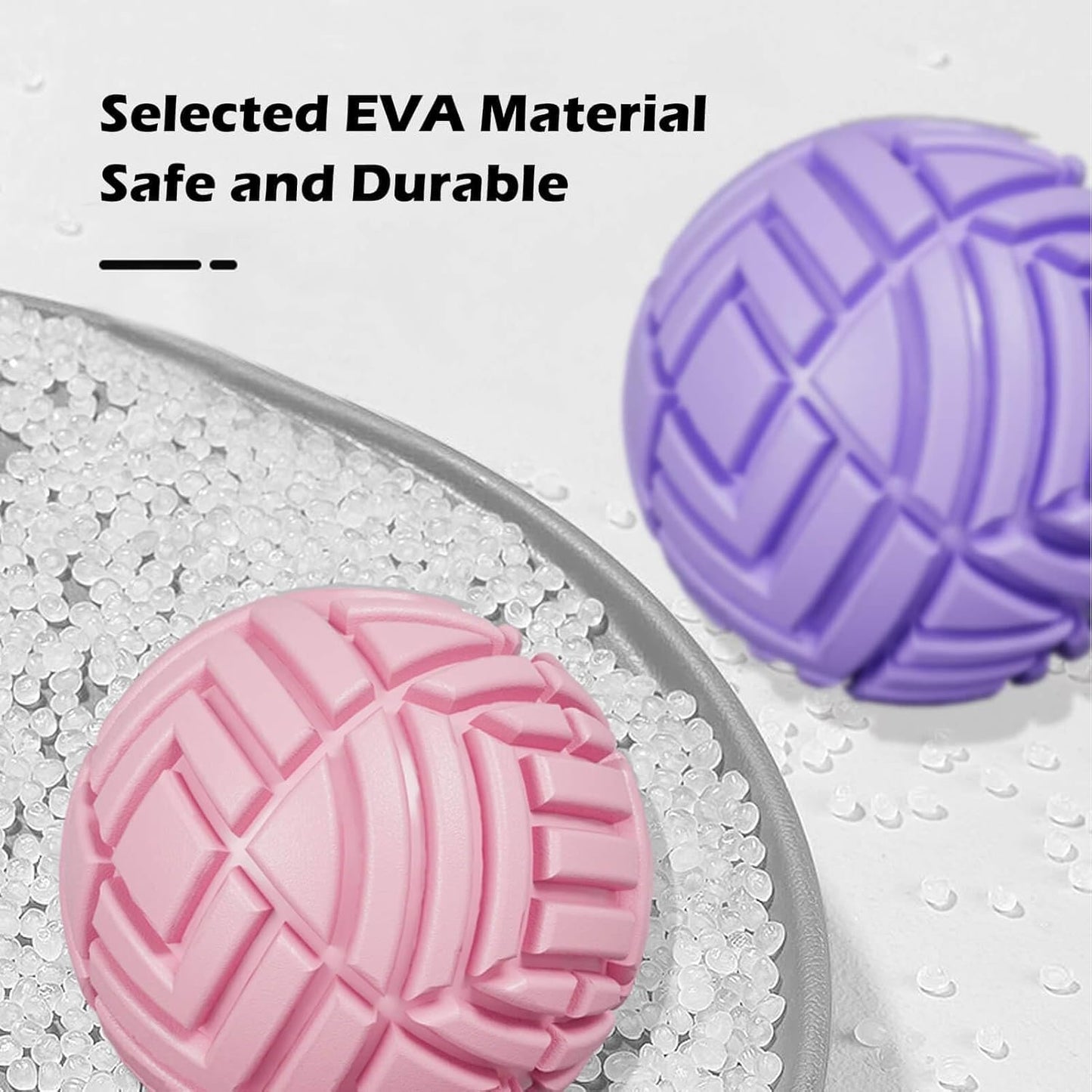 TETOP Fitness Muscle Massage Ball, 3.15in, Therapy Ball for Trigger Point Massage, Trigger Point Ball for Myofascial Release, Mobility Ball for Exercise & Recovery (Pink)