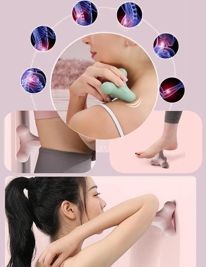 Wayfurr 5-in-1 High-Density Foam Roller for Muscle Relief - Massage Roller Stick for Back Pain, Legs, Sports Recovery & Yoga - 13x5x5 Inch Rouleau de Massage Therapeutic Roller (Purple)