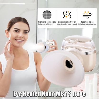 Portatile Eye Mister, Eye Moisturizer Sprayer, Eye Skin Care Umidifier, Compact Eye Misting Umidificatore, Heated Eye Moisturizer Sprayer, 2.01x1.69x1.97 Inches Portable Eye Umidifier for Skincare