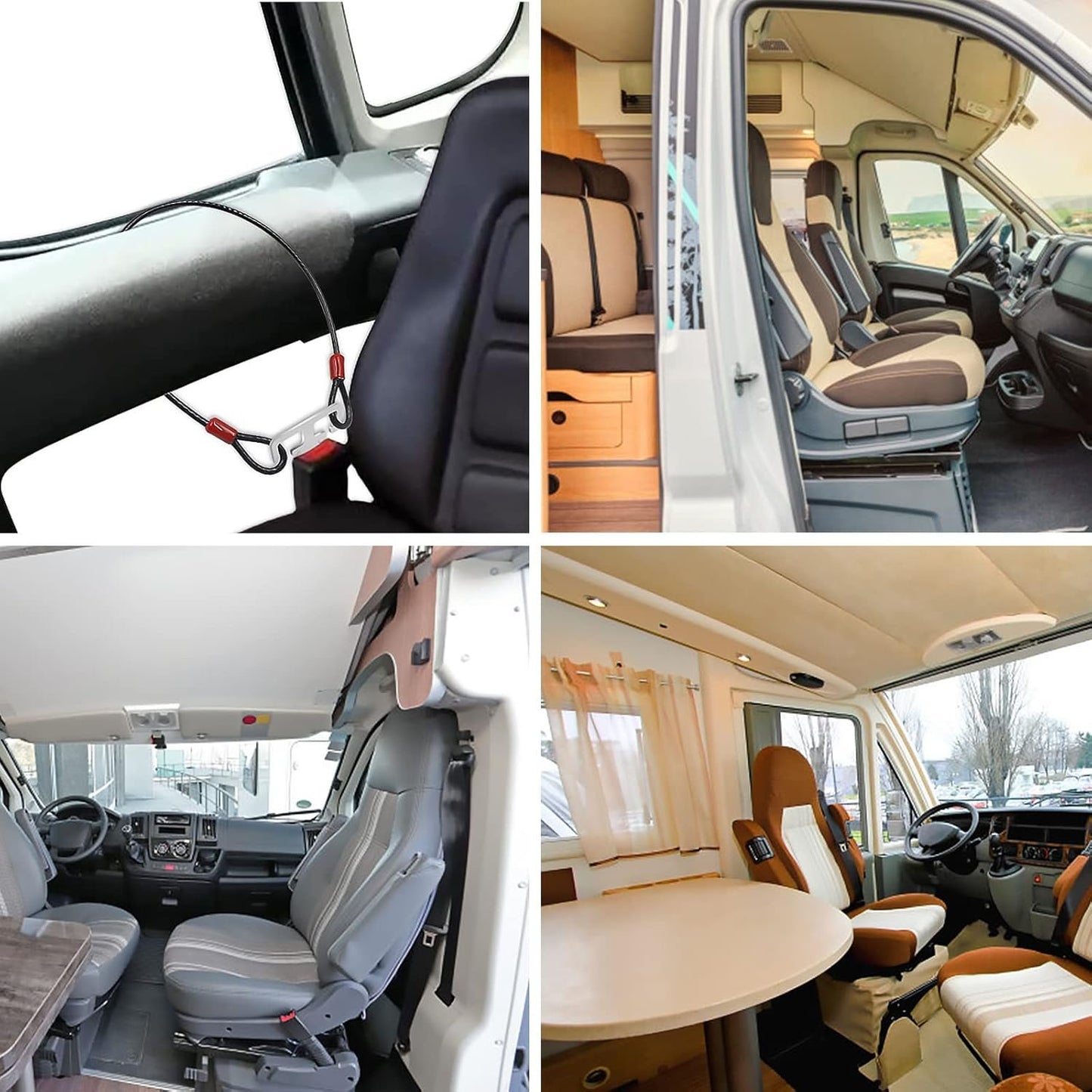 2 Piece Anti-Theft Motorhome Accessories Campervan Anti-Theft Protection Anti-Burglar Protection Door Lock Burglar Protection Caravan Accessories Camping Caravan Accessories (60cm)