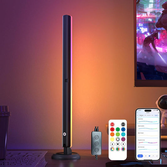 sailsco Smart LED Lightbar, TV Backlight, Gaming Lamp Works RGBIC Ambient Smart Sync with Music and APP Control for Games, Deco, PC, TV, Interior Decoration, USB Interface