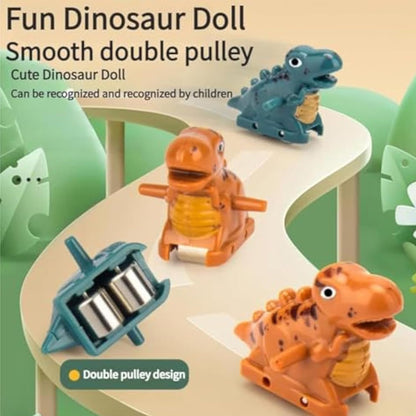 Climbing Dinosaur Toy, Interactive Track Slide Game, Roller Coaster Adventure Playset, Lights & Music, Educational & Realistic Design, Indoor & Outdoor Play, Dinosauri & Accessories