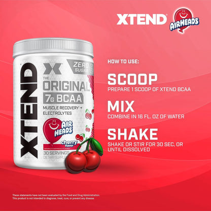 Xtend AIRHEADS Amino Acids 30 Serves Red Cherry 423 grams