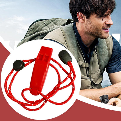 Outdoor Safety Whistle | High-Decibel Camping Whistle with Lanyard - Waterproof Camping Gear, Dog Training Accessories for Walking