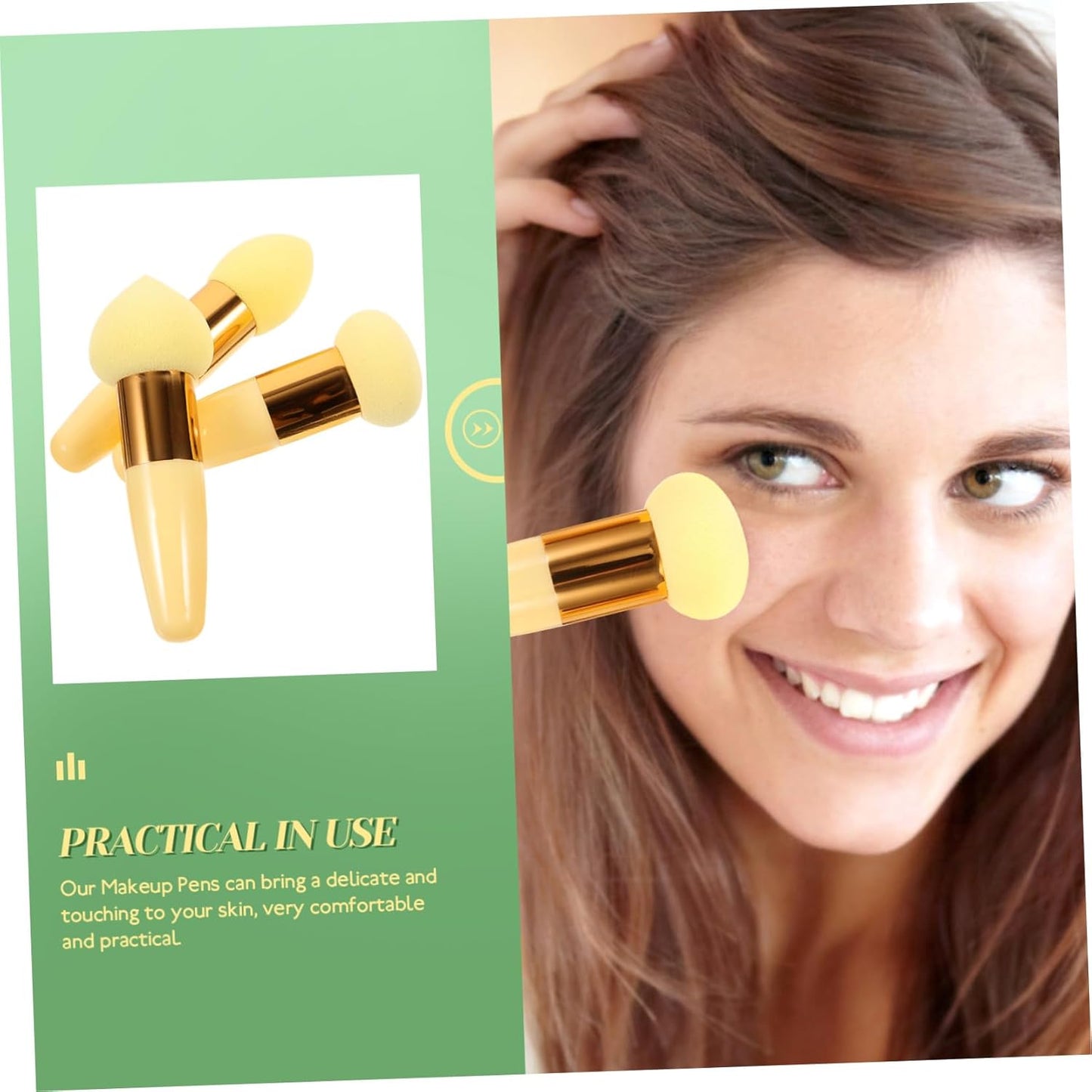 BELLIFFY 3 Pezzi Spugne Trucco Viso Fondotinta Applicatore Kit Make Up Accessori Trucco
