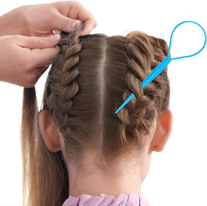 6 Pieces Hair Clip Hairstyle Accessories for Tail, French Twister Hair Twister for Women Girls, Tail Braid Tool, Multicolor