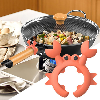 Shitafe Crab Utensil Holder, Silicone Spoon Rest | Silicone Utensil Holder for Kitchen Spoon | Spoon Rest with Clip for Pots, Kitchen Gadgets, Stand Up Ladle Holder
