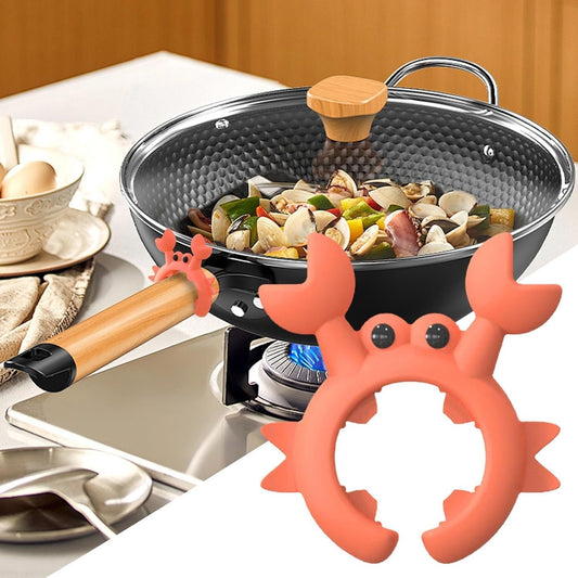 Shitafe Crab Utensil Holder, Silicone Spoon Rest | Silicone Utensil Holder for Kitchen Spoon | Spoon Rest with Clip for Pots, Kitchen Gadgets, Stand Up Ladle Holder