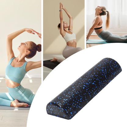 High-Density Foam Roller | Half-Round Workout Roller Foam | Firm Workout Roller Foam, Back Stretching Roller For Exercise, Massage, Muscle Recovery