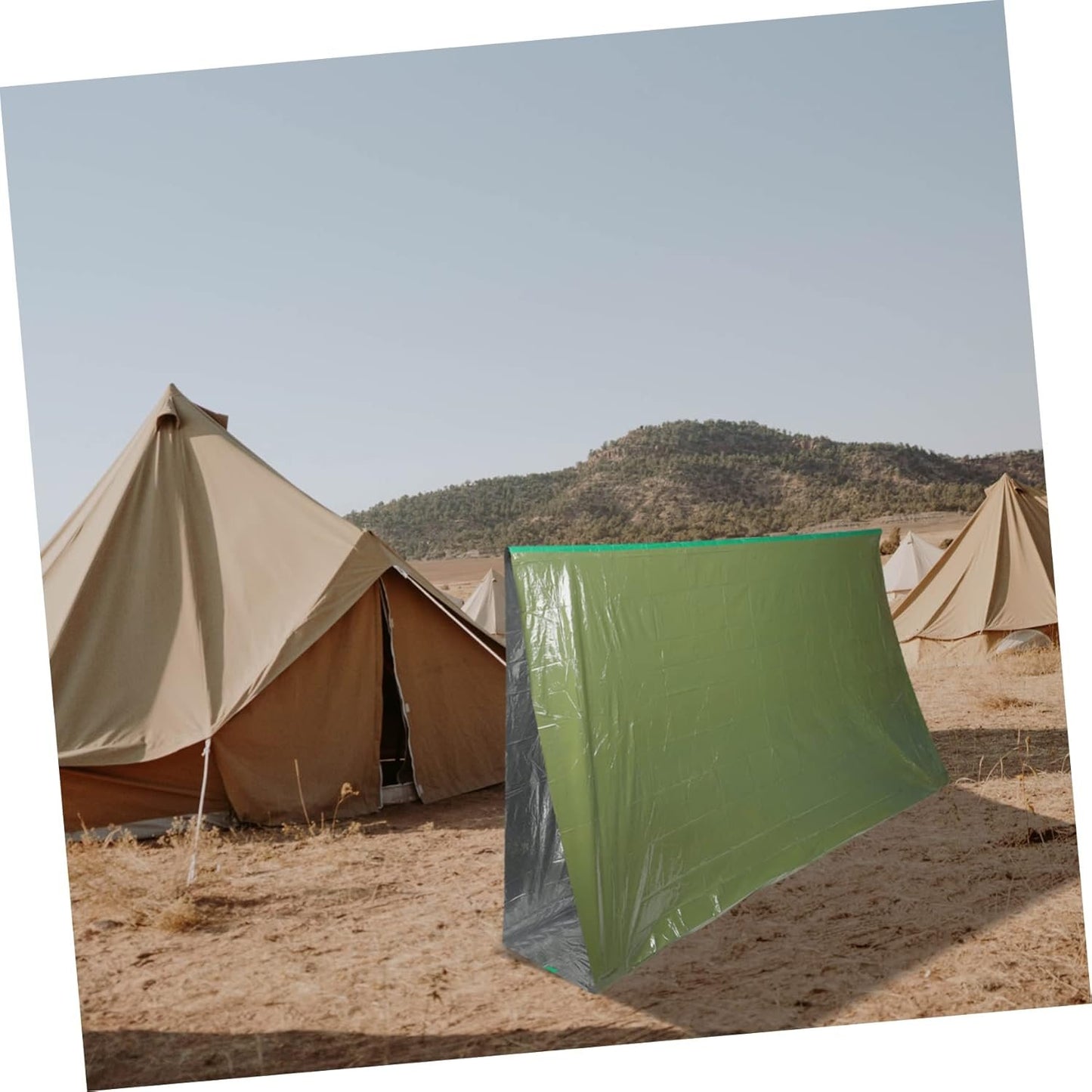 JUMPLAWN Emergency Thermal Survival Tent Multi Functional Outdoor Camping Durable Windproof Blanket for Hiking Expeditions Emergency Situations