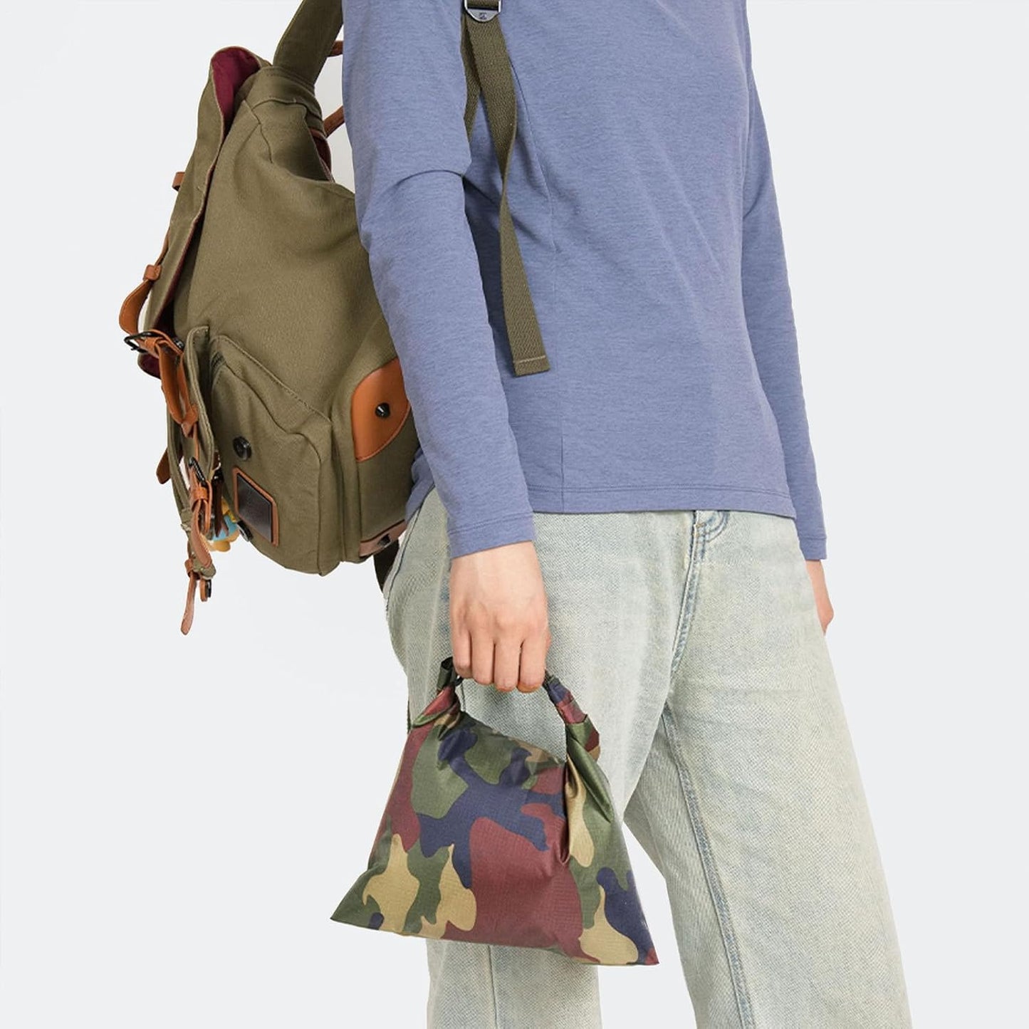 Waterproof Dry Bag, Versatile Camouflage Outdoor Storage, Sturdy Kayaking & Boating, Quick Access Gear Pouch for Hiking, Backpacking and Adventure Travel