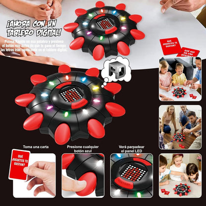 Interactive Alphabet Word Game, Card Play Board Learning Toy, Educational Handheld Fun, Ideal for Party & Family with Kids Colorful Set, 10.43 x 10.43 x 1.97 Inches