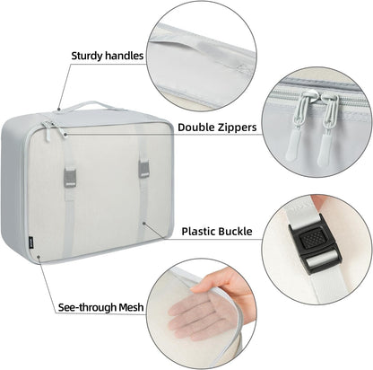 BAGAIL Pack of 10 Packing Cubes of Various Sizes for Travel Accessories Luggage Carry On Suitcase