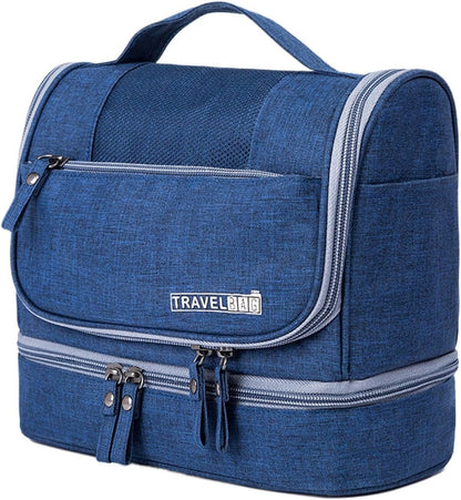 Toiletry Organizer Bag | Waterproof Travel Bag | Compact Travel Toiletry Bag | Spacious Travel Hygiene Bag | Cosmetic Organizer for Travel | Toiletry Kit for Travel | Travel Makeup Bag, Navy Blue,