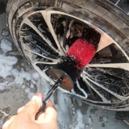 Wheel Rim Brush, Soft Bristle Long Car Tire Detailing Washing Tool for Exhaust Tips Engine, Vehicle Motorcycles Auto Truck SUV RV, No Scratches