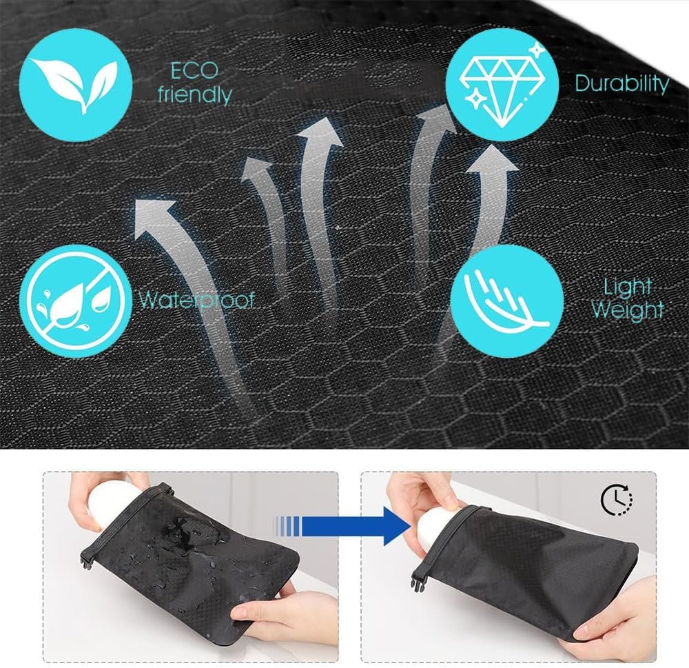 Travel Soap Bag - Waterproof, Leakproof Travel Soap Case,Quick Dry Bar Soap Pouch Travel Soap Container with Hanging Mesh Bag Shampoo Bars & Conditioner Bars, Gifts for Travel Camping Enthusiasts
